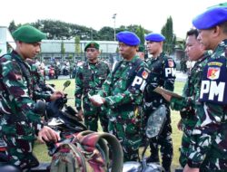 Kodam XXIII/Palaka Wira Gelar Pemeriksaan Kendaraan Pribadi, Tingkatkan Disiplin dan Keselamatan Berkendara