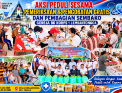 Gereja BK Korps 1 Palu Gelar Aksi Peduli Sesama di Lembantongoa, Berikan Pengobatan Gratis dan Bantuan Sembako bagi Korban Gempa