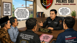 Ketua BPD dan Warga Kembali Datangi Polres Sigi, Pertanyakan Perkembangan Aduan Dugaan Pemalsuan Tanda Tangan