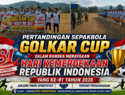 Semarak HUT RI ke-81, Sepak Bola Golkar Cup di Desa Lembantongoa Motivasi Pecinta Olahraga