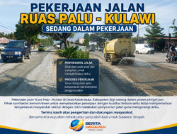 Masyarakat Apresiasi Pekerjaan Rekonstruksi Jalan Ruas Palu–Kulawi di Desa Kalukubula, Kontraktor Rutin Lakukan Penyiraman untuk Kurangi Debu