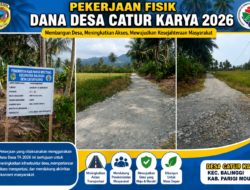 Warga Apresiasi Pembangunan Jalan Dana Desa Catur Karya 2026, Akses yang Dulu Berlumpur Kini Lebih Mudah Dilalui