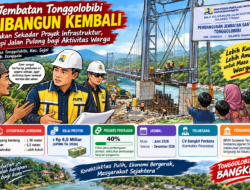Jembatan Tonggolobibi Dibangun Kembali, Bukan Sekadar Proyek Infrastruktur, tetapi Jalan Pulang bagi Aktivitas Warga