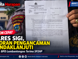 Respon cepat polres sigi dalam Menindaklanjuti laporan ketua BPD LEMBANTONGOA Terkait Pengancaman